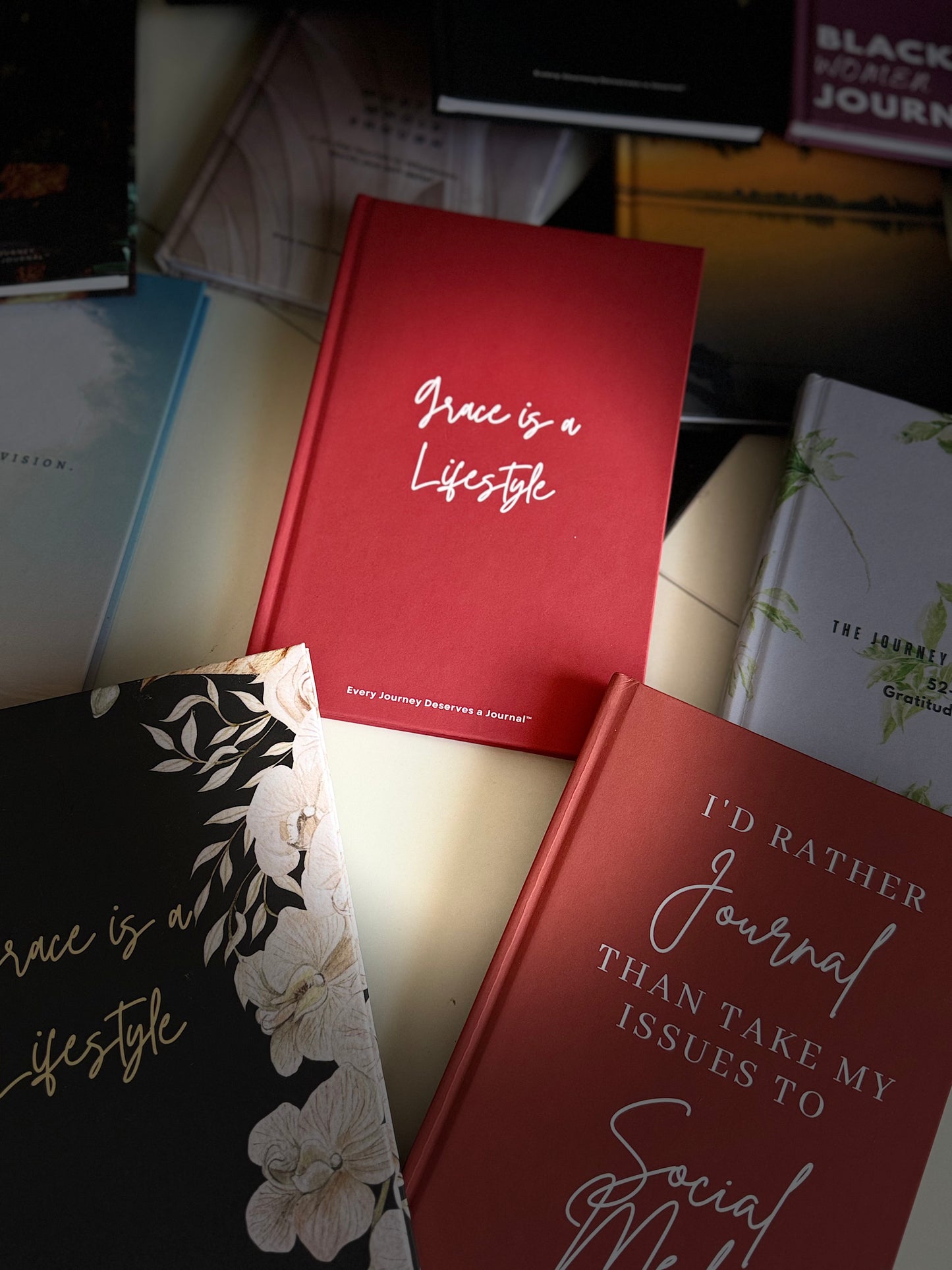 Grace is a Lifestyle Journal- Red