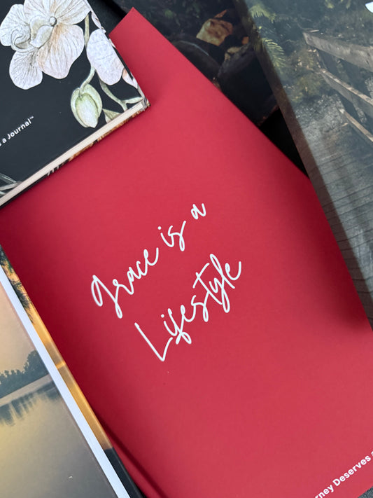 Grace is a Lifestyle Journal- Red